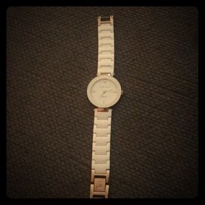 White Anne Klein watch in perfect shape.